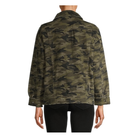 No Boundaries Camouflage Denim Jacket Size XS 1 - Picture 5 of 16